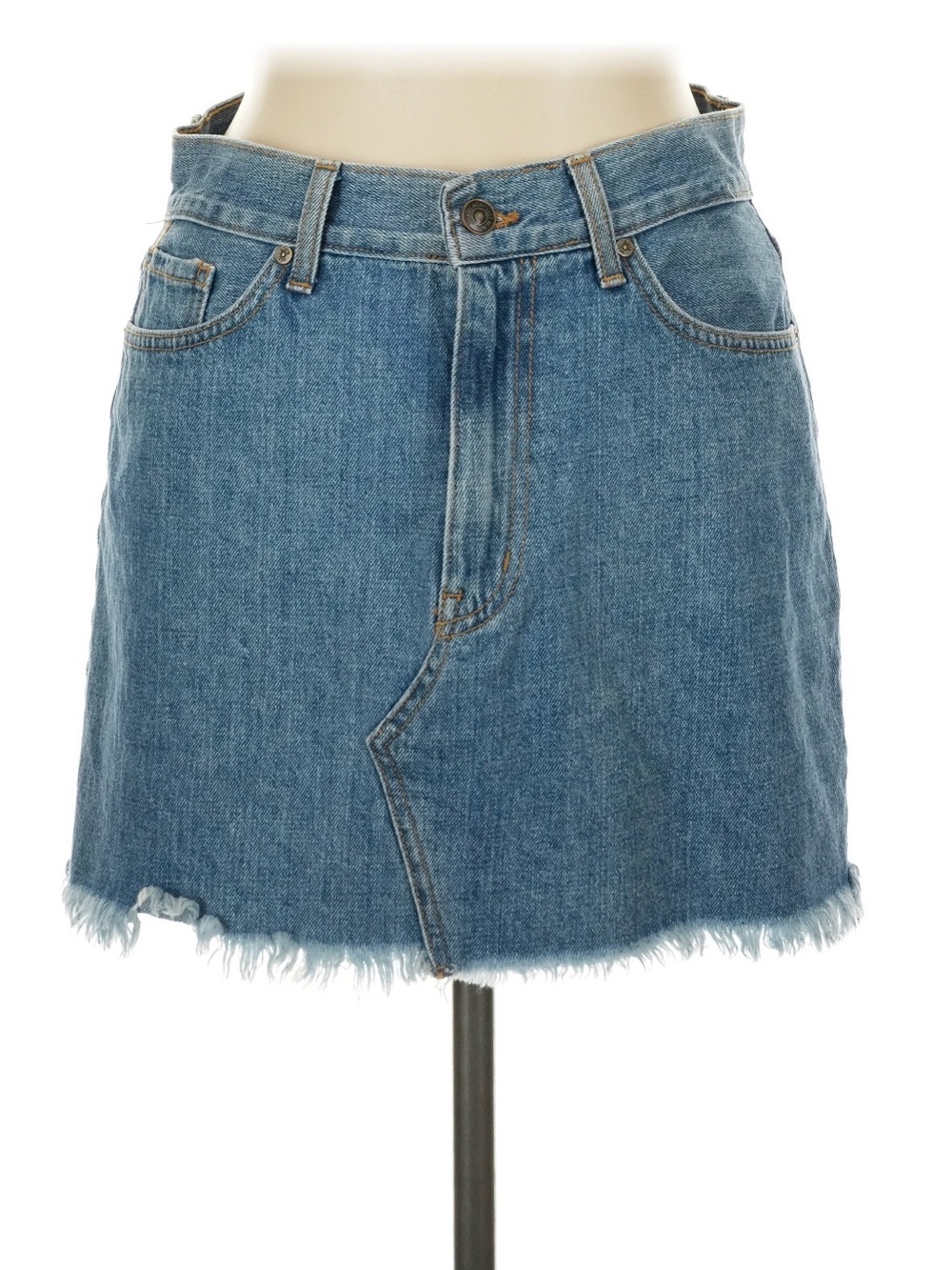 Just Black Denim Mini Skirt Large EUC